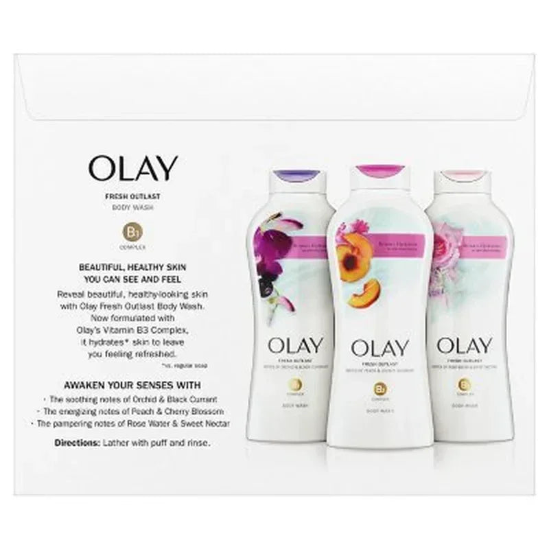 Olay Fresh Outlast Body Wash with Vitamin B3 Complex (23.6 Fl. Oz., 3 Pk.)