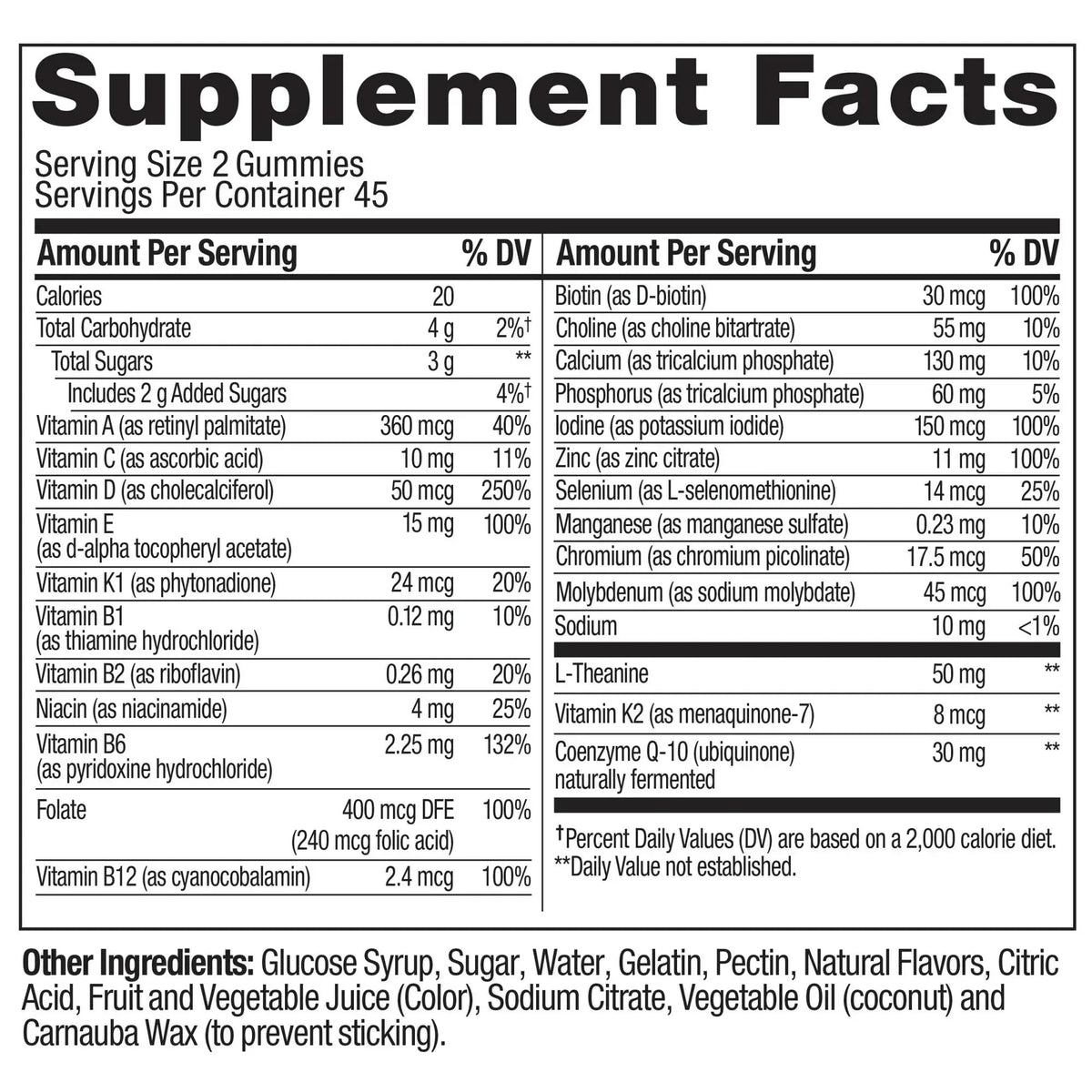 OLLY Women's 40+ Multi Gummy Supplement with 20 Key Nutrients, 90 Count