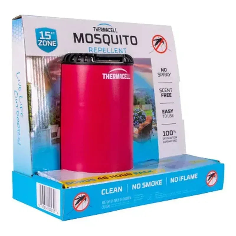 Thermacell Patio Shield Mosquito Repeller, Bonus Pack with 48 Hours of Mosquito Protection (Assorted Colors)