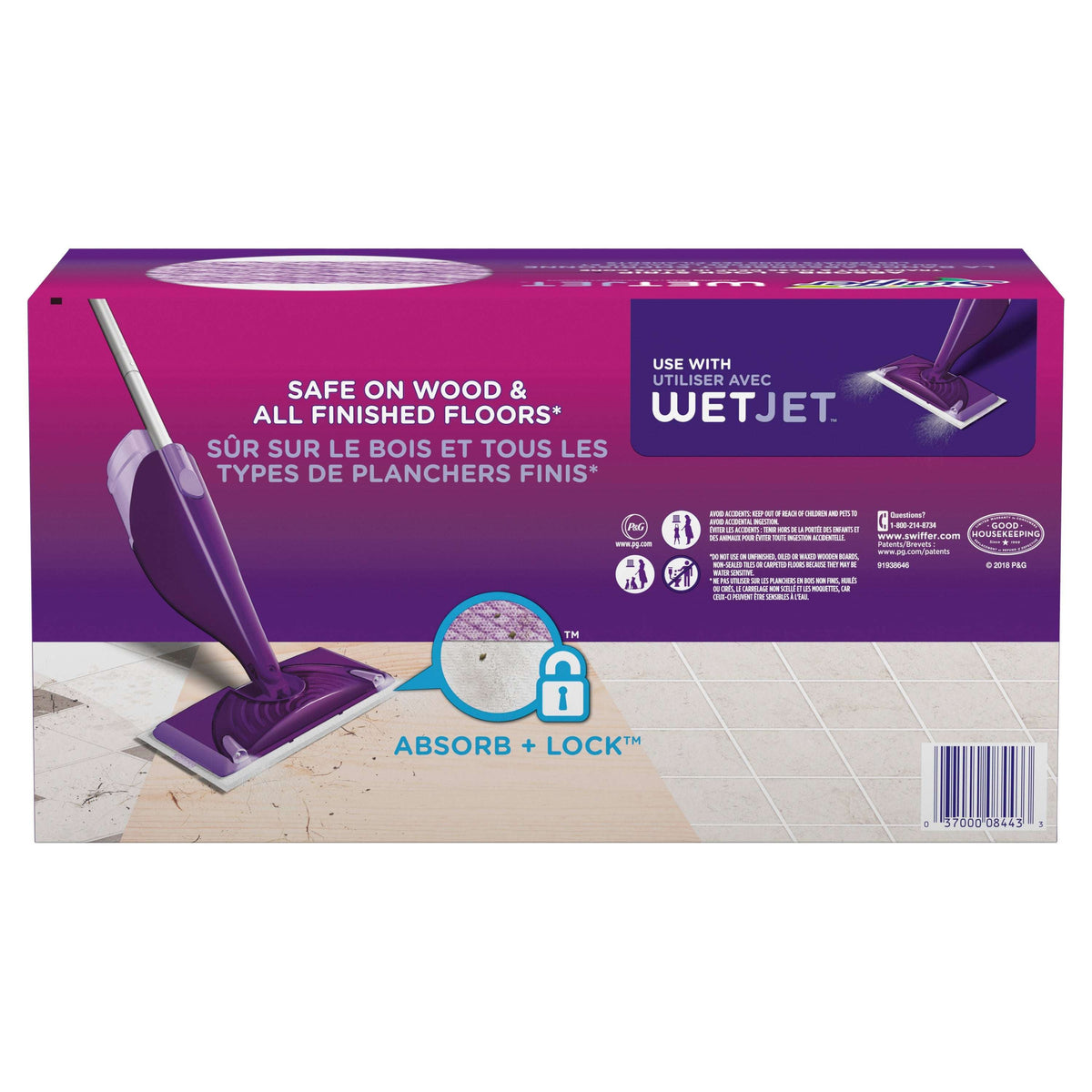 Swiffer Wet Jet Pad Refills, Unscented, 24 Count
