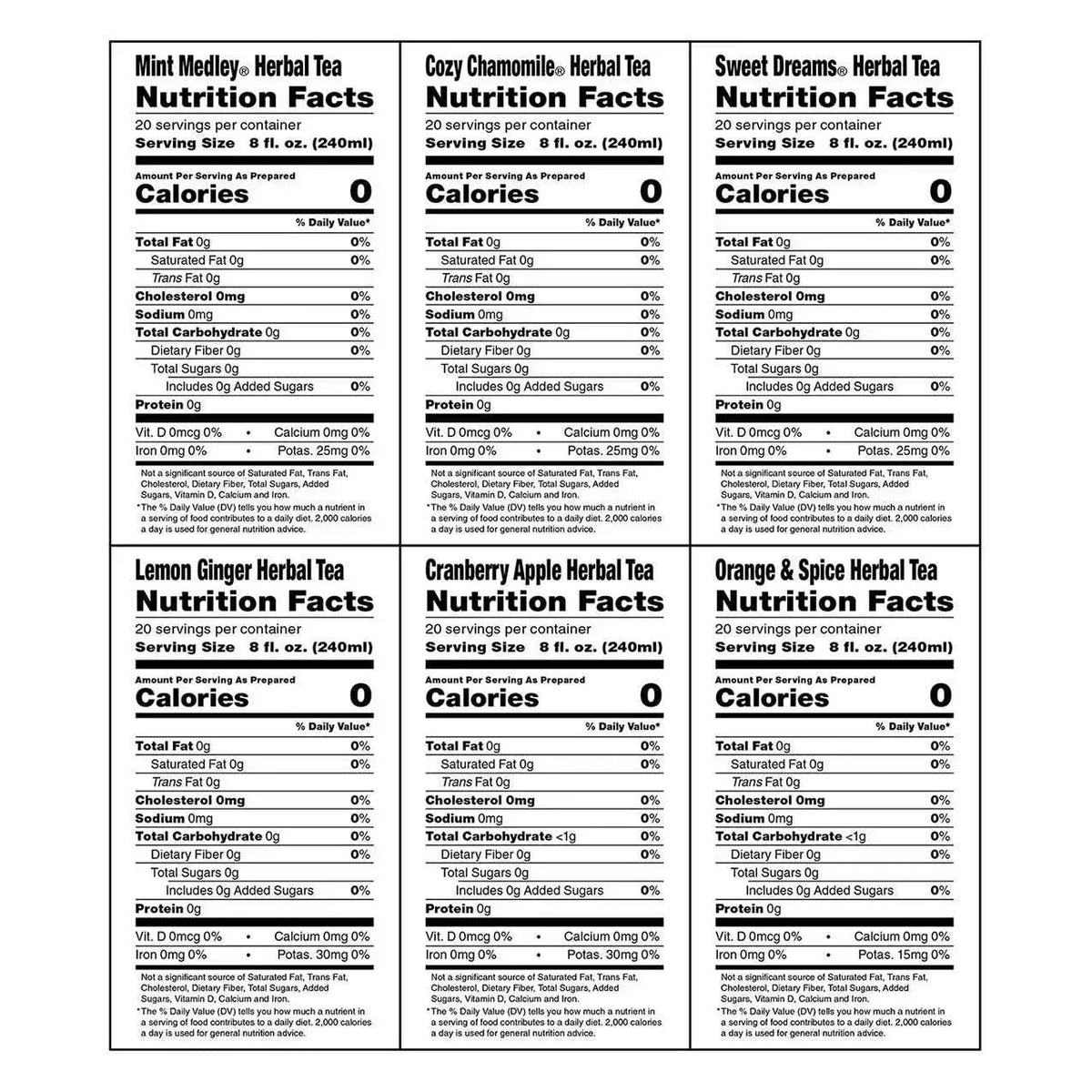 Bigelow Herbal Tea, Variety Pack, 168 bags