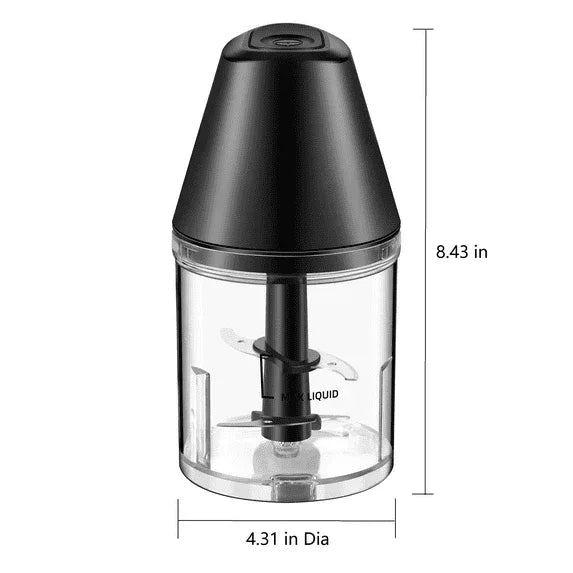 Mainstays 3 Cup Electric Food Chopper, Black, Plastic
