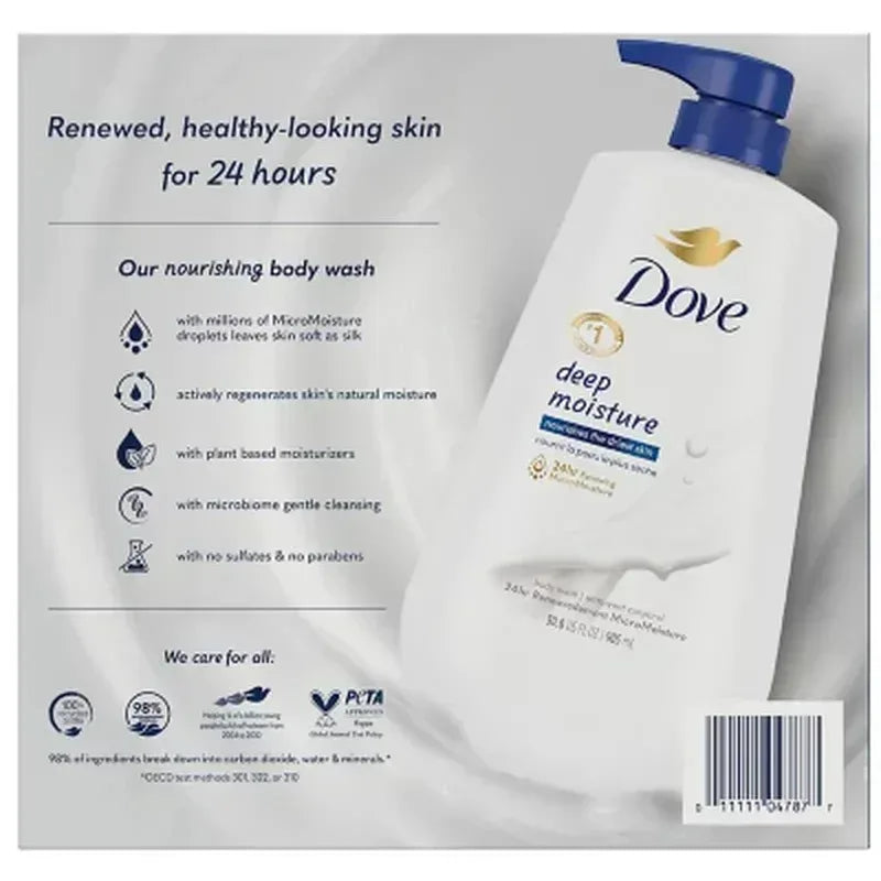 Dove Deep Moisture Renewing Body Wash (30.6 Fl. Oz., 2 Pk.)