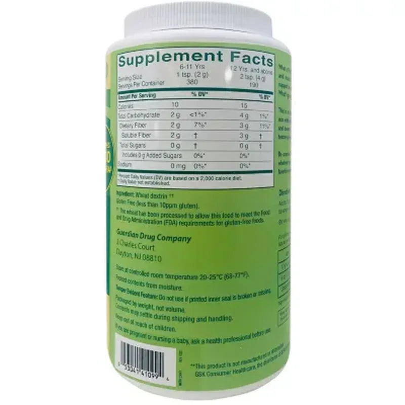 Guardian Prebiotic Fiber Supplement Powder - 190 Servings