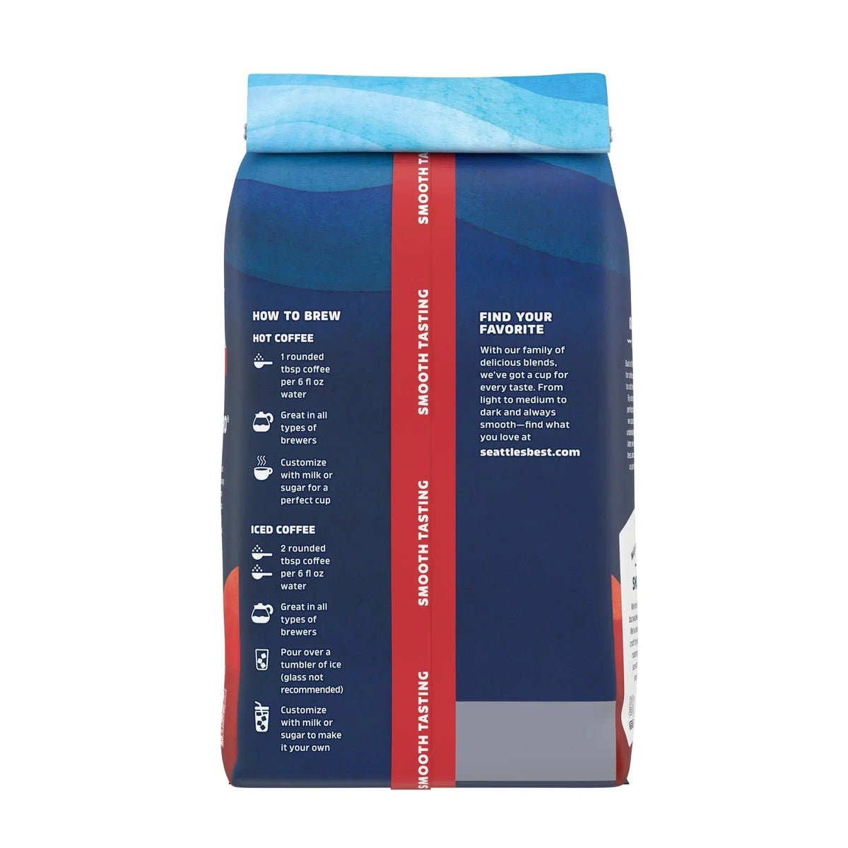 Seattle’s Best Coffee, Organic 6th Ave Bistro, Dark Roast, Organic Ground Coffee, 10 oz