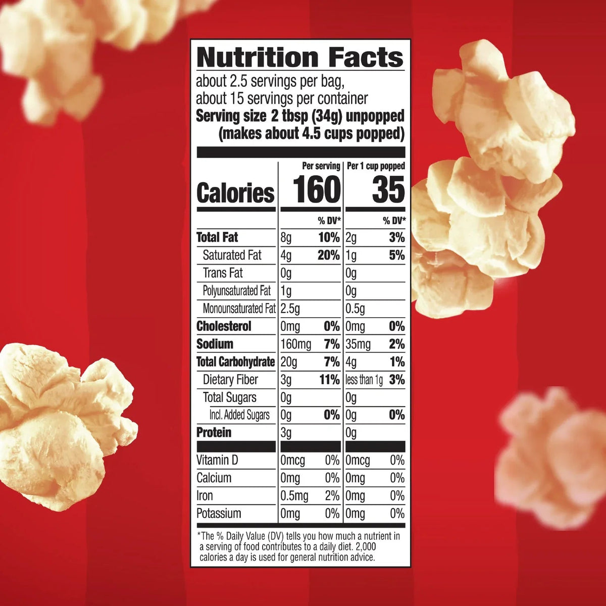 Orville Redenbacher’s Microwave Popcorn, Kettle Corn, 3.3 oz., 6-Count