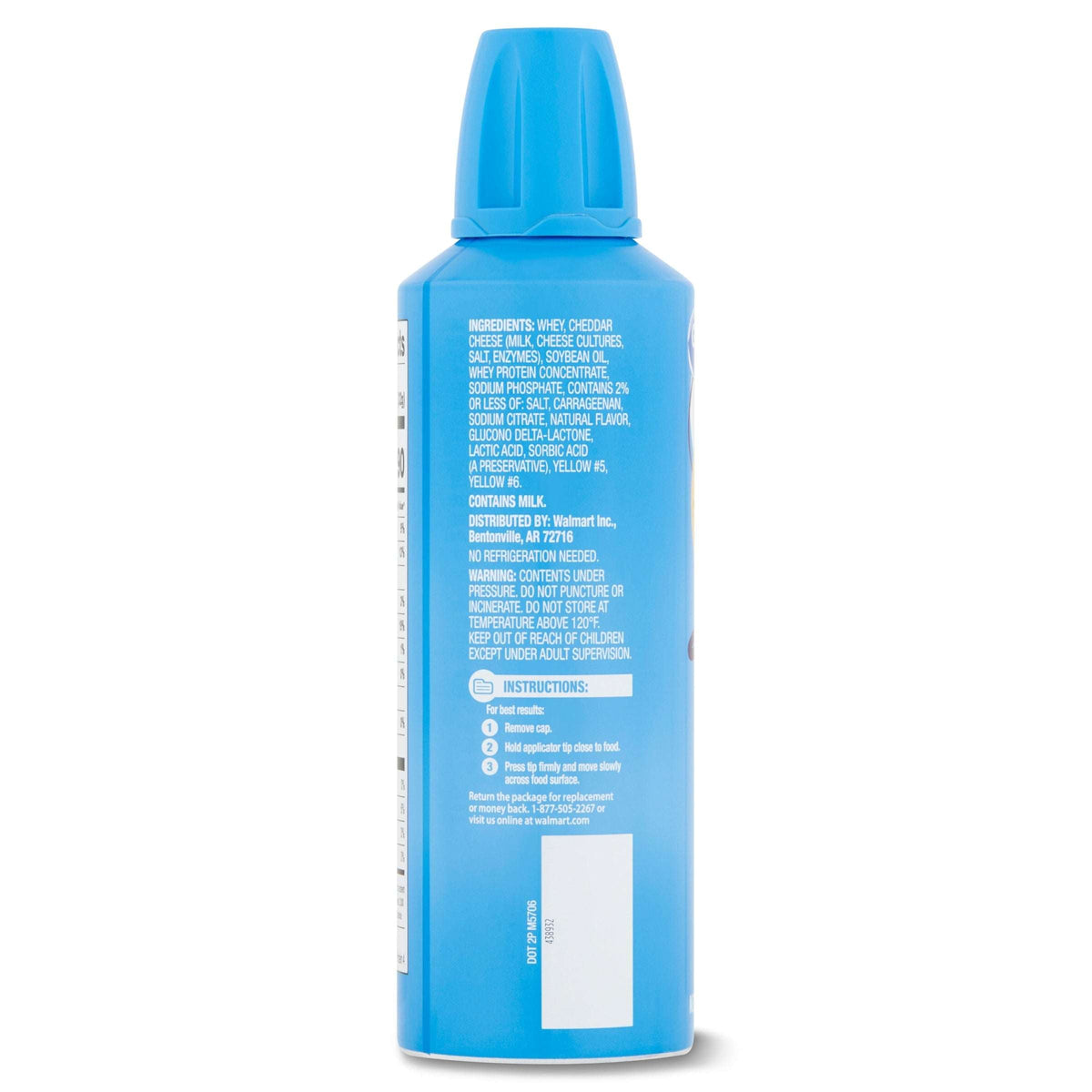 Great Value Cheese Wow! Spray Cheese, American Cheese, 8 oz