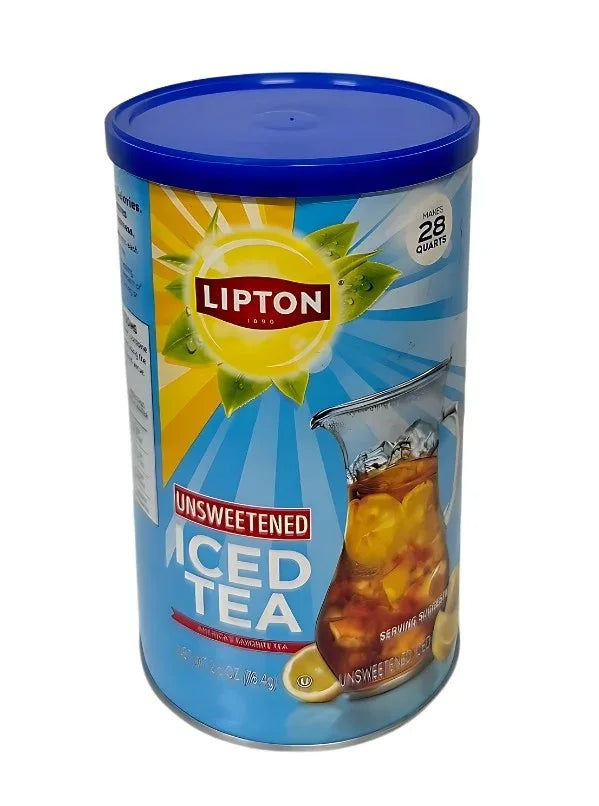 Lipton Unsweetened Iced Tea Mix, Sugar-Free, Black Tea, Made from Real Tea Leaves, 28 Quarts Each – Pack of 3 (Total 84 Quarts)