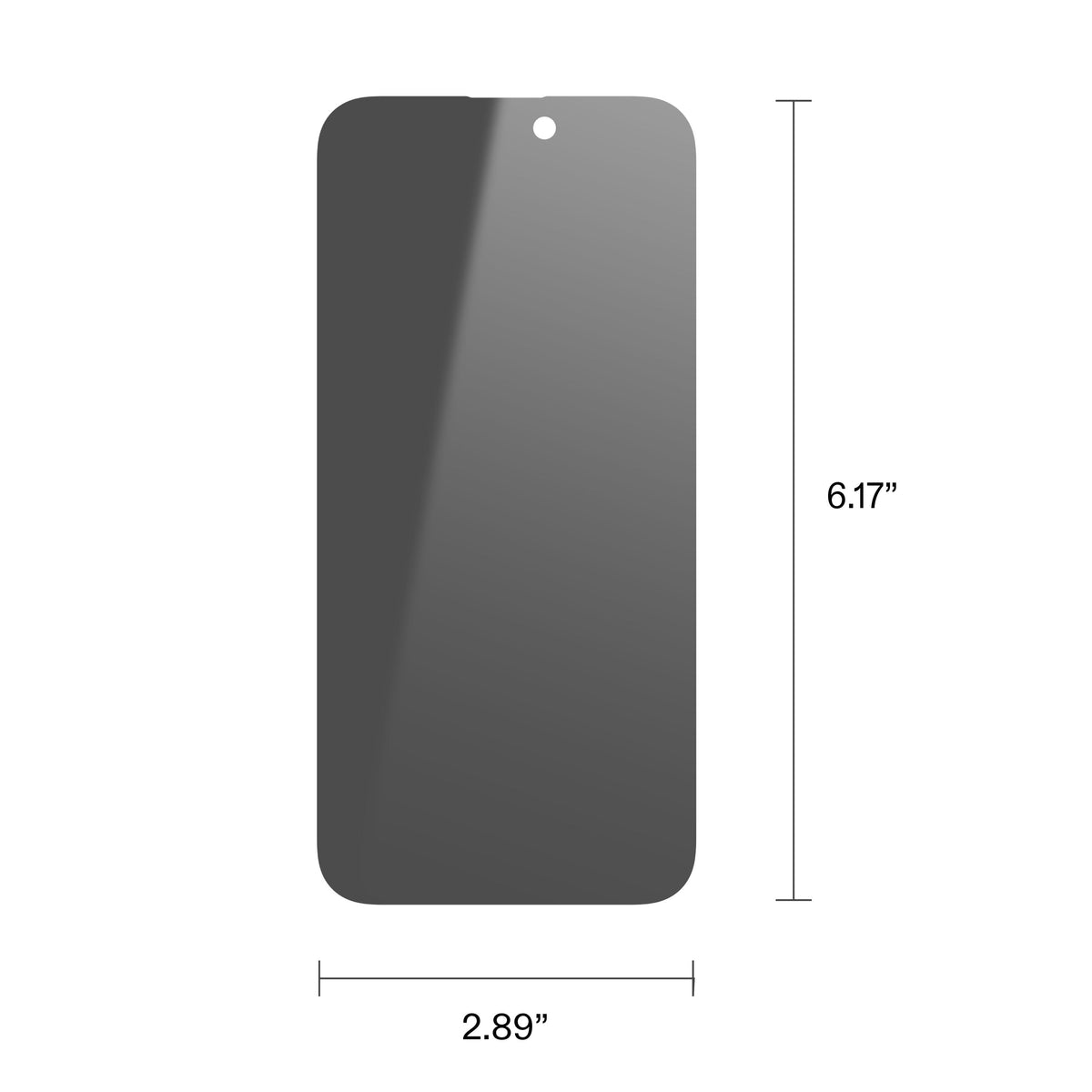onn Privacy Glass Screen Protector for iPhone® 17 Pro, Made with Durable Glass by Corning™ for Ultimate Protection, Includes Easy Application Tray