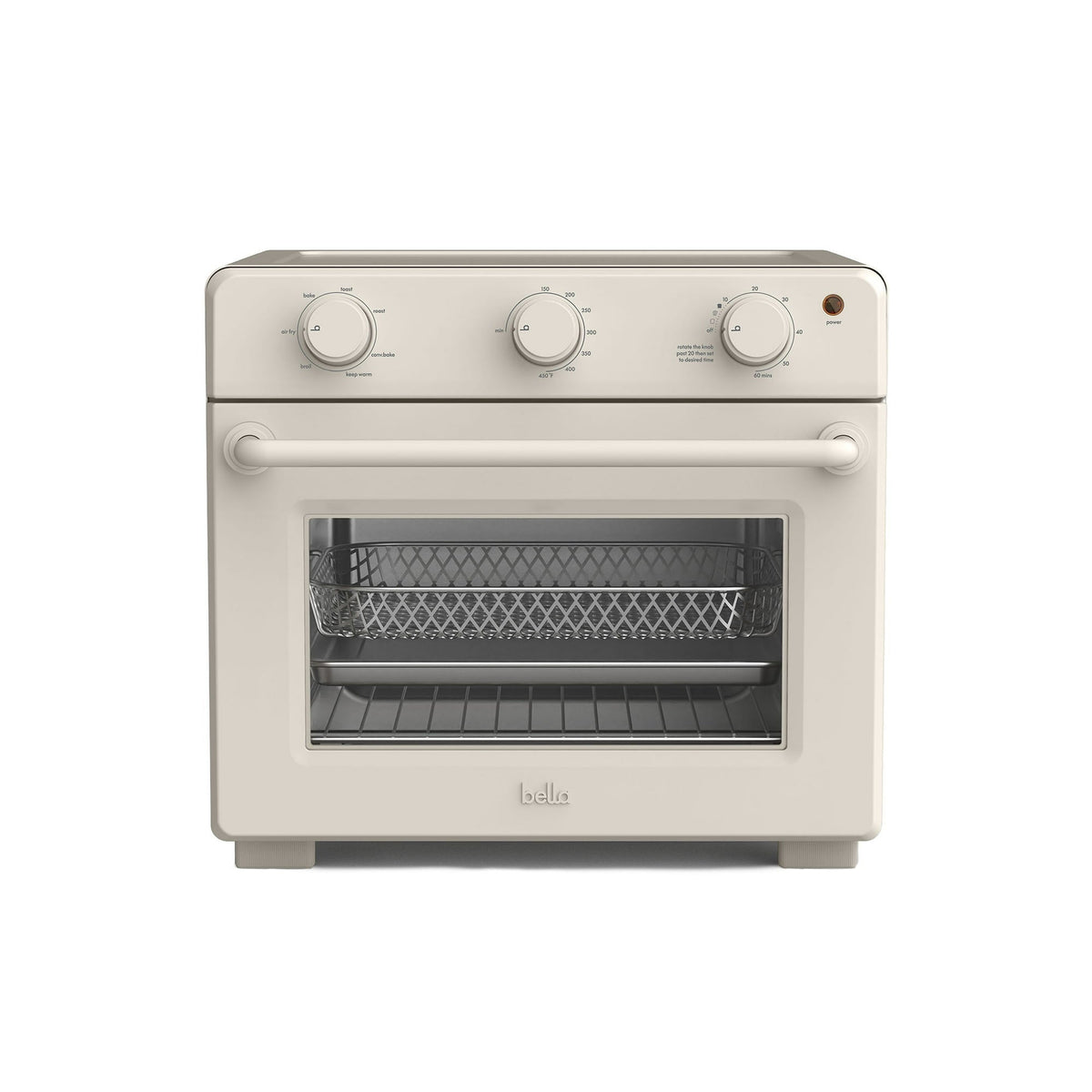 bella 6-Slice Air Fry Toaster Oven with 7 Preset Cooking Options and EverGood™ Nonstick Coated Trays, Surf
