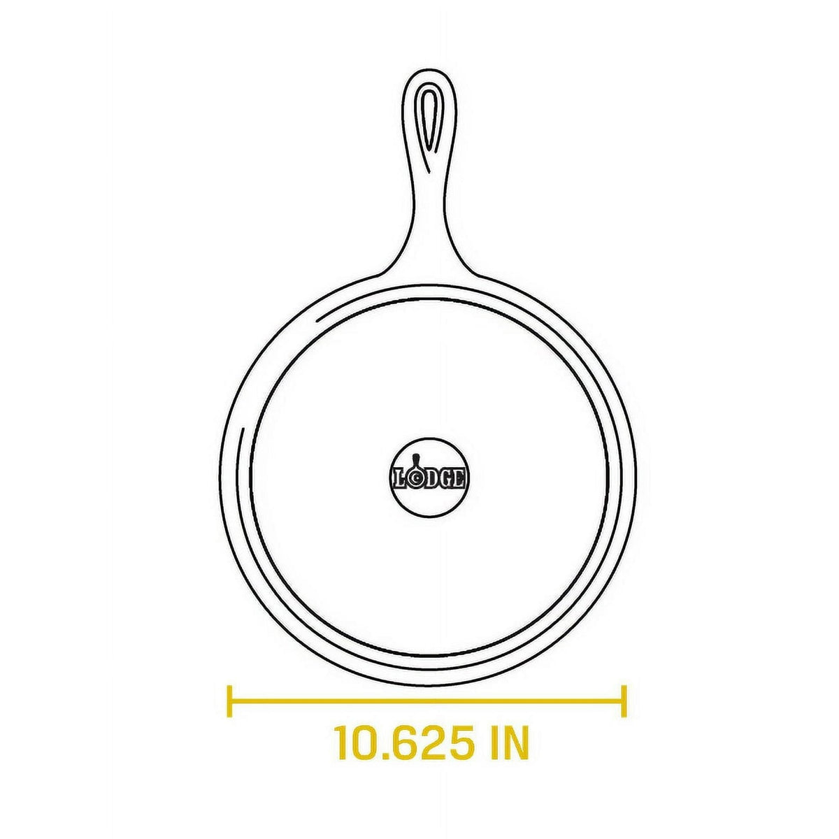 Lodge 10.5" Seasoned Cast Iron Griddle/Comal