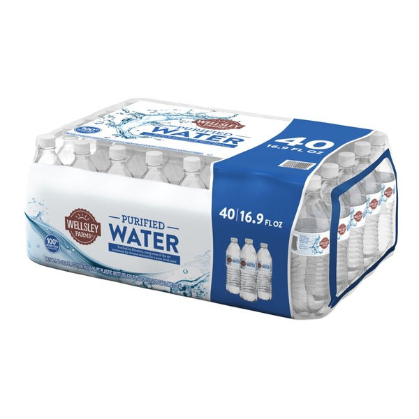Pack of 2 Wellsley Farms Purified Water, 40 pk./16.9 oz.