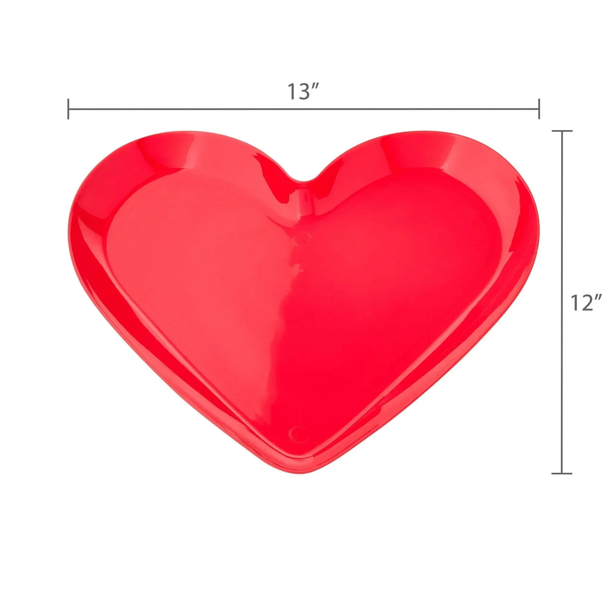 Heart Platter, Red, 13" x 11", Valentine's Day by Way To Celebrate, 2 ct.