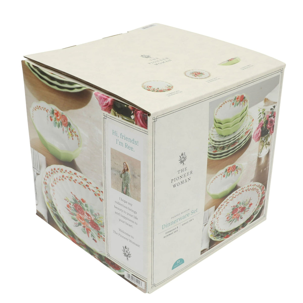 The Pioneer Woman Painted Meadow 12-Piece Ceramic Dinnerware Set
