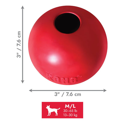 KONG® Ball Puncture Resistant Dog Toy for Average Chewers, Medium/Large, for Dogs Between 30-65 lbs