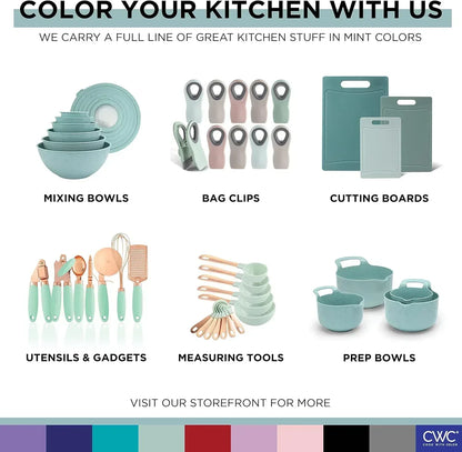 COOK WITH COLOR Meal Prep Containers Wide Mixing Bowls Food Storage Containers with Lid