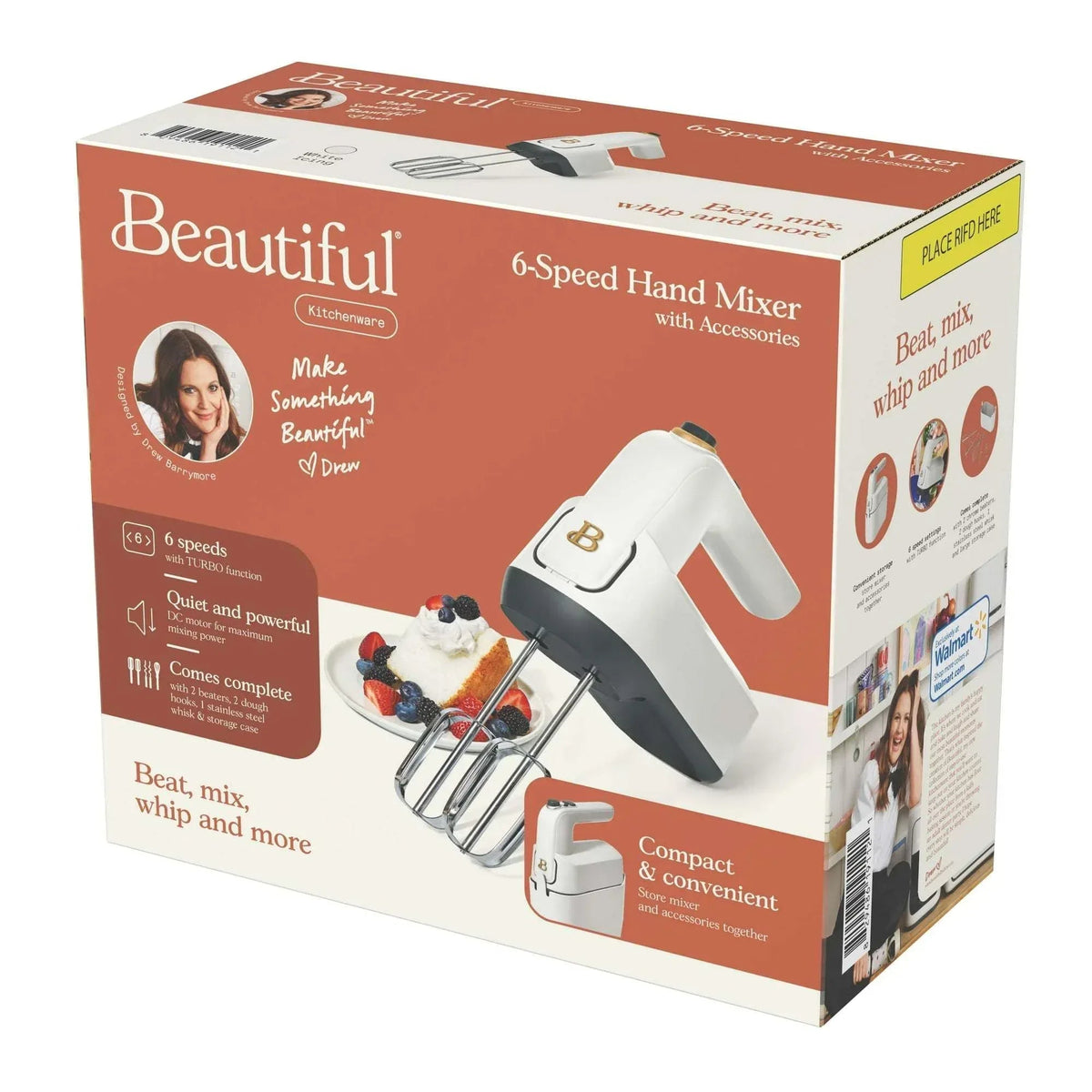 Beautiful 6-Speed Electric Hand Mixer, by Drew Barrymore