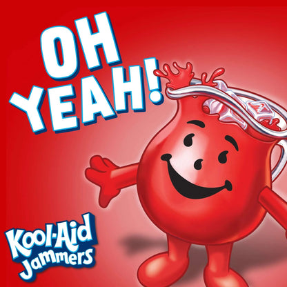 Kool-Aid Jammers Tropical Punch, Grape & Cherry Flavored 0% Juice Drink Variety Pack, 30 ct Box, 6 fl oz Pouches
