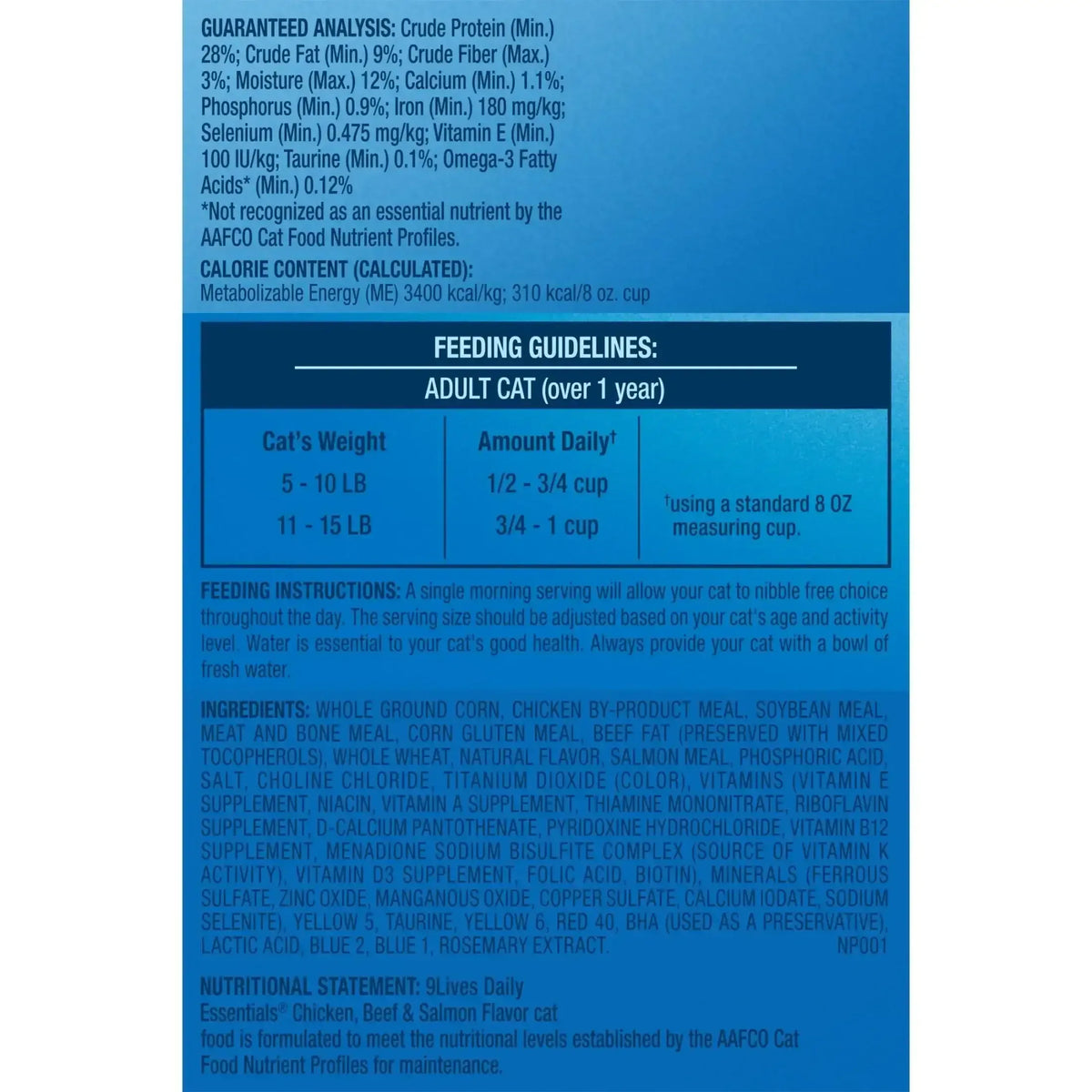 9Lives Daily Essentials Dry Cat Food