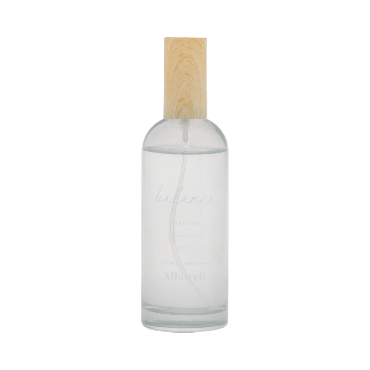 Allswell Balance (Balsam + Mahogany + Musk) Scented Room and Linen Spray 3.4 Fl Oz (100mL).