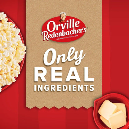Orville Redenbacher’s Microwave Popcorn Value Size, Movie Theater Butter Flavor, 3.29 oz., 12-Count