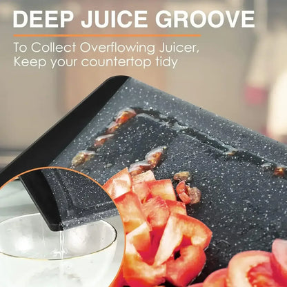 Extra Large Cutting Boards, AOKIWO Plastic Cutting Boards for Kitchen (Set of 3)Meat, Veggies Cutting Board Set Dishwasher Chopping Board with Juice Grooves Easy-Grip Handles, Dark Grey