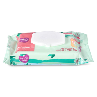 Parent's Choice Flushable Melon berry Scented Wipes (Choose Your Count)