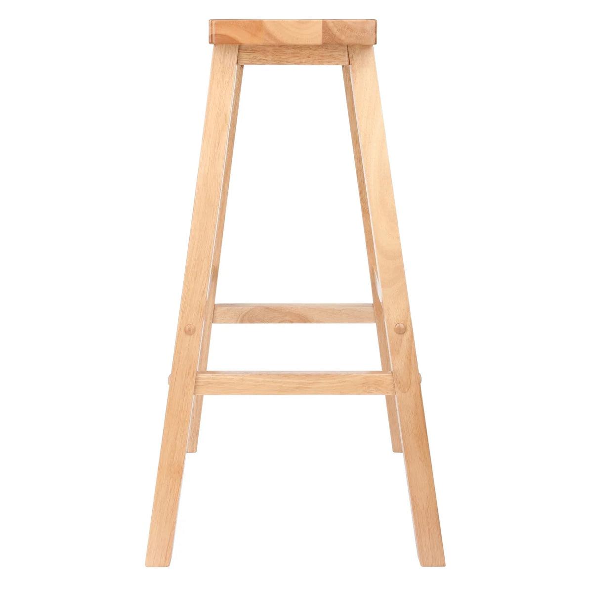 Winsome Satori Saddle Seat Bar Stool, 29", Natural Finish