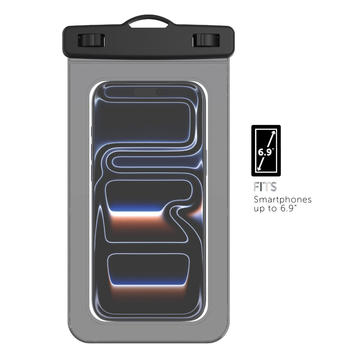 Body Glove Tidal Waterproof Phone Pouch - Black/Clear