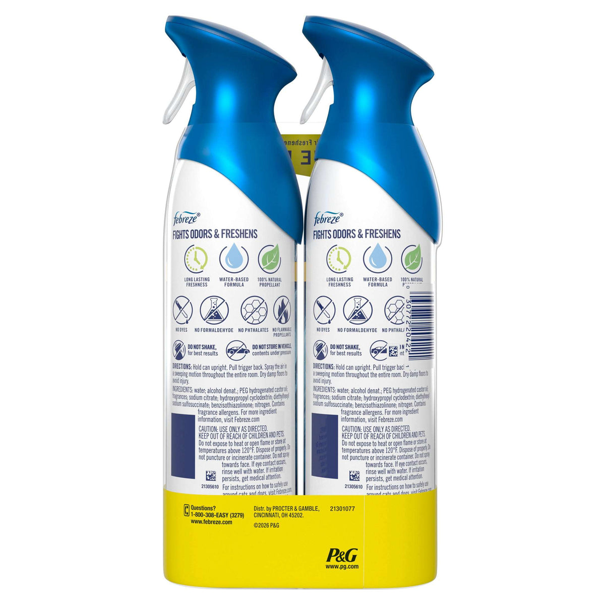 Febreze Air Mist Luxe Air Freshener Spray, Ocean Scent, 8.1oz, 2 Count