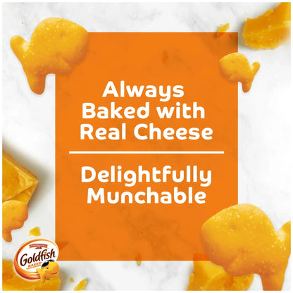 Goldfish Family Faves Crackers, Cheddar, Colors and Baby Crackers Snack Pack, 0.9 oz, 20-Count Variety Pack Box