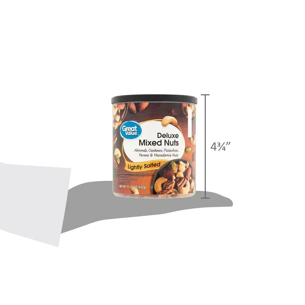Lightly Salted, Deluxe Mixed Nuts, 15.25 Oz