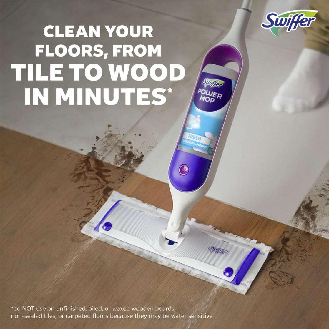 Swiffer Power Mop, Floor Cleaner, Tile, Vinyl, Laminate, Wood, Floor Cleaner, Cleaning Set
