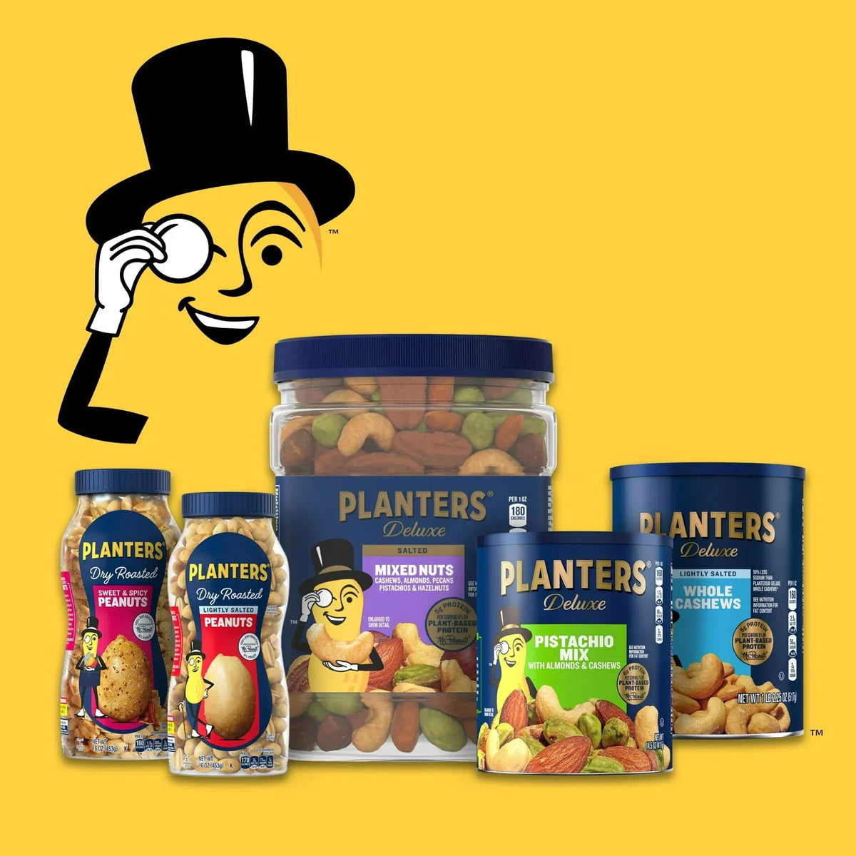 PLANTERS Whole Cashews Dill Pickle Flavored, Party Snacks, Plant Based Protein 5 oz Plastic Bag