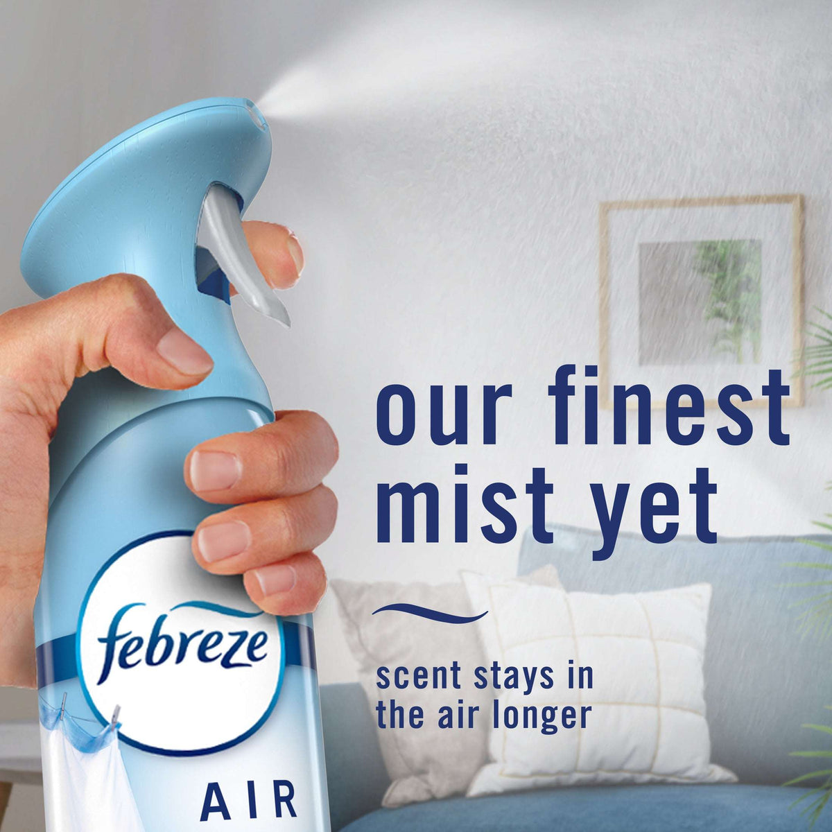 Febreze Air Mist Air Freshener Spray, Downy April Fresh, 8.1oz, 2 Count
