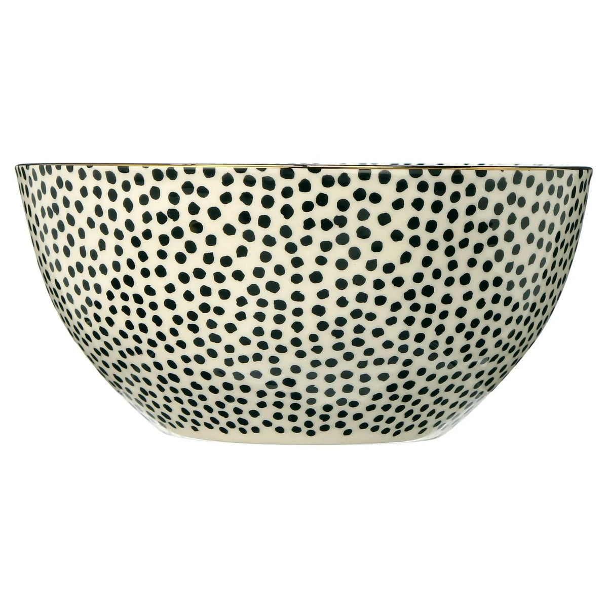 Thyme & Table TT0061 Dinnerware Black & White Medallion Stoneware, 12 Piece Set