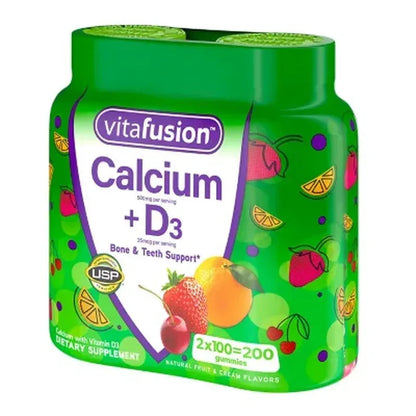 Vitafusion Calcium + D3 Vitamin Gummies (200 Ct.)
