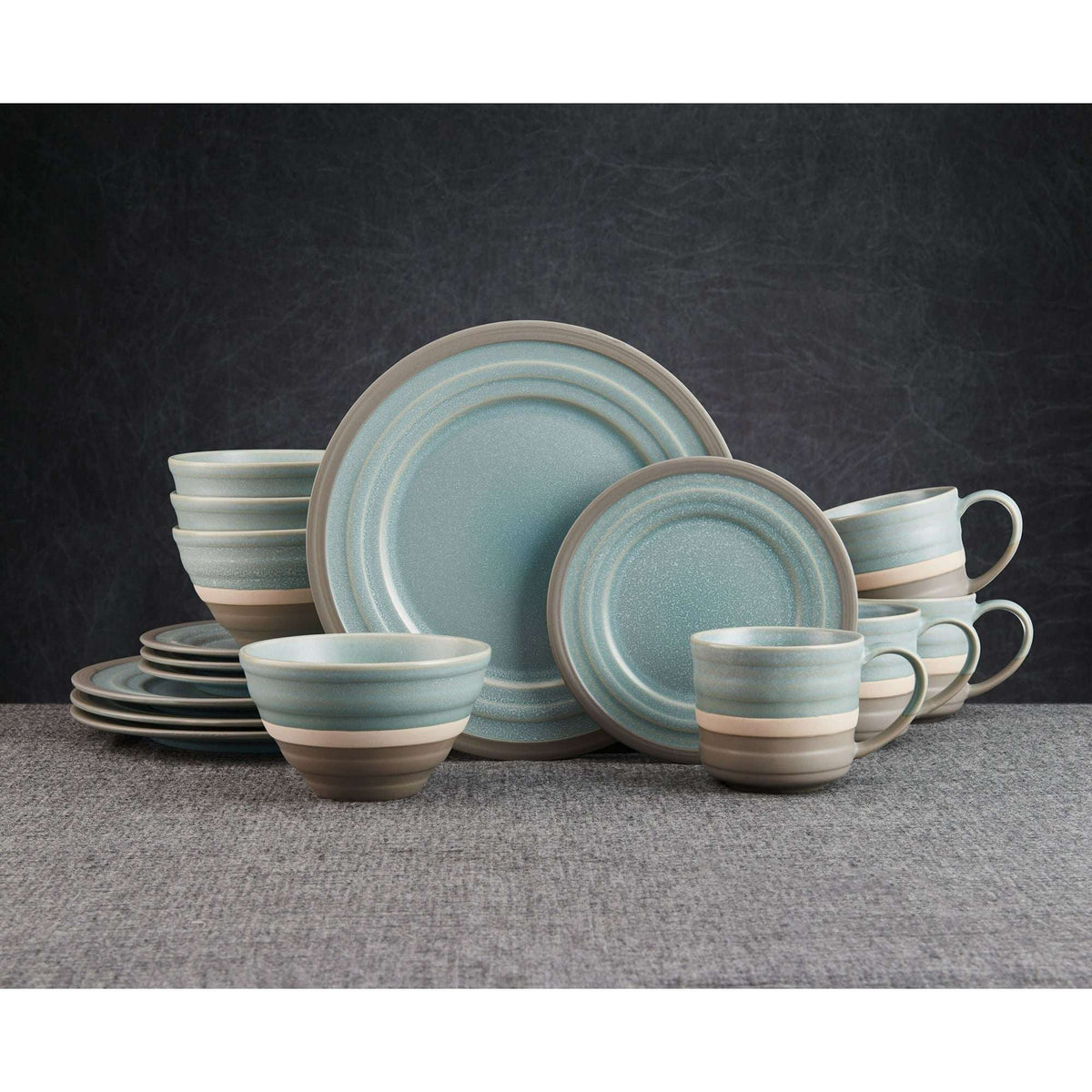 Pfaltzgraff® Adina Blue Stoneware 16-Piece Dinnerware Set