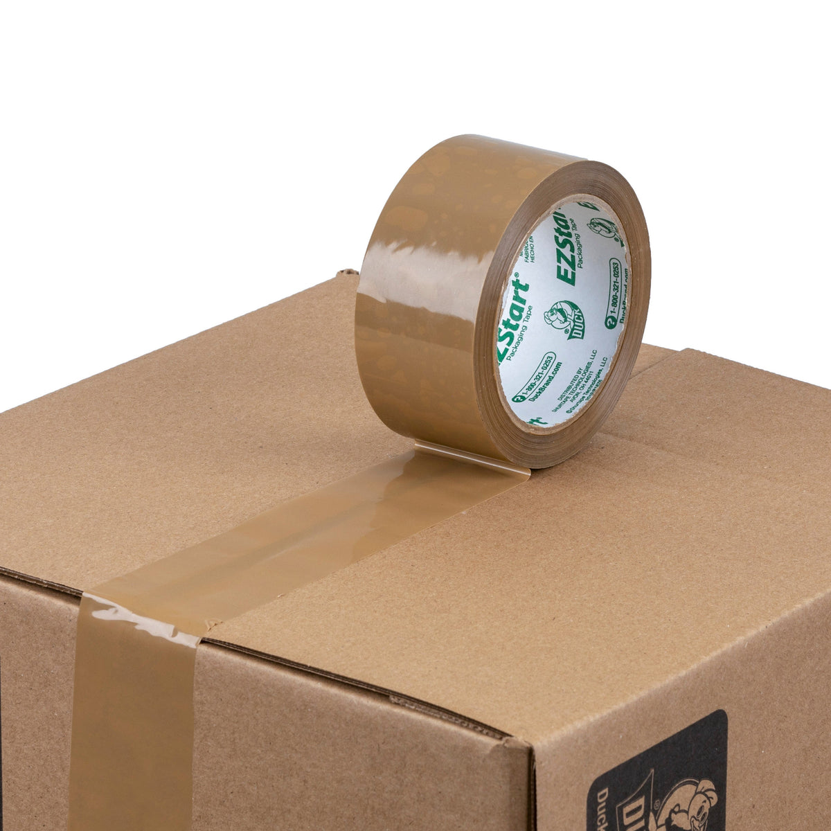 Duck EZ Start Packaging Tape, 1.88 in. x 55 yd., Tan