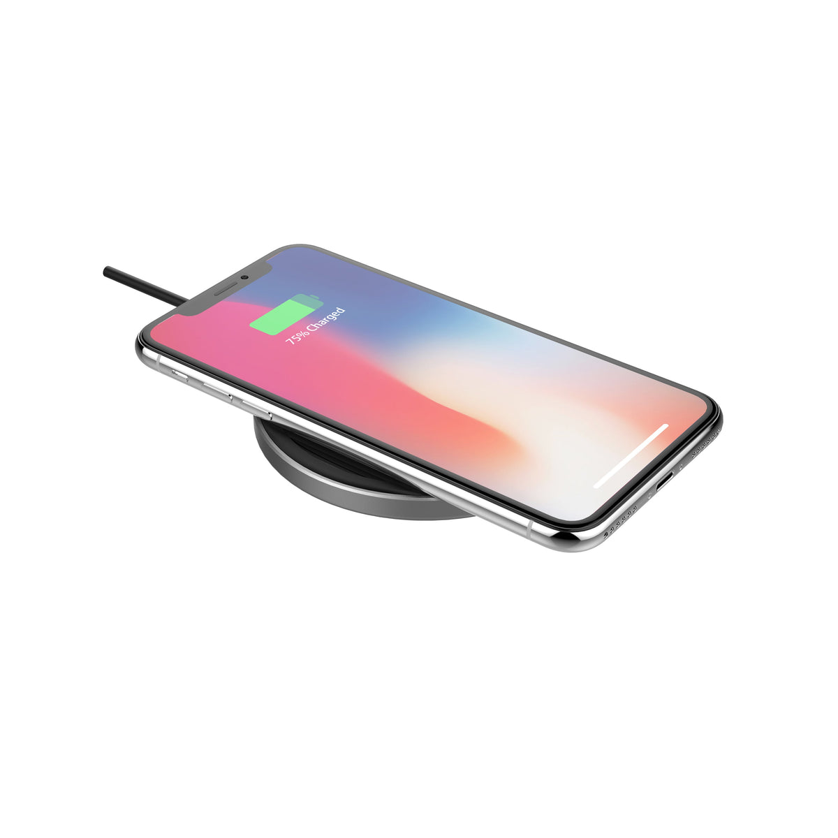 onn. 10W Wireless Charging Pad Compatible with iPhone 13/12/11/XS/X/8 Series, Samsung Galaxy Series, etc