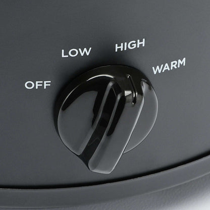 Mainstays 2 Quart Manual Slow Cooker, Durable Matte Black Finish