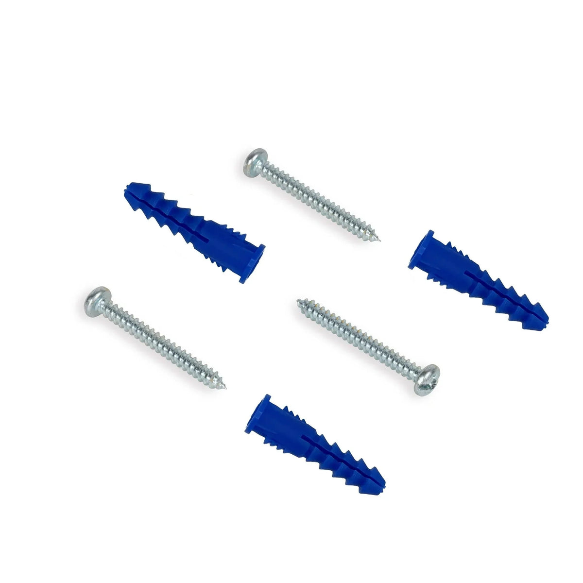 Hillman Multi-Material Ribbed Anchor Screws, #4-6 x 7/8", Plastic and Steel, 10 lbs, Yellow, 6 sets