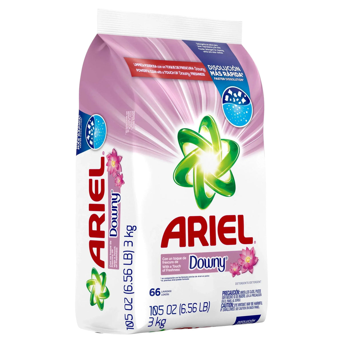 (2 pack) Ariel with a Touch of Downy Freshness Powder Laundry Detergent, 105 oz, 66 Loads