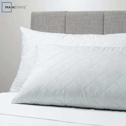 Mainstays Brushed Microfiber Foam Cluster King Bed Pillow - Antimicrobial