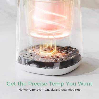 Momcozy Baby Bottle Warmer, 6-in-1 Smart Temperature Control, Fast Baby Food Heater, Steam Sterilizer & Momcozy Breastmilk Storage Bags, Temp-Sensing Discoloration Milk Storage Bags, 180ml/120 Count