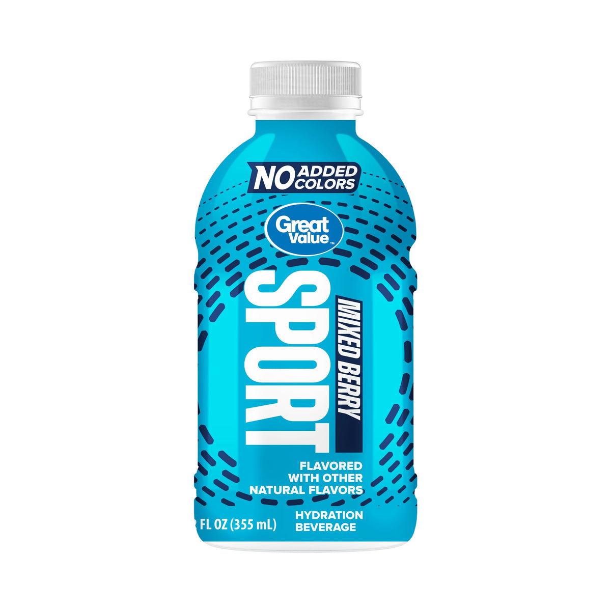 Great Value Sport Hydration Beverage, Variety Pack, 12 fl oz, 18 Count