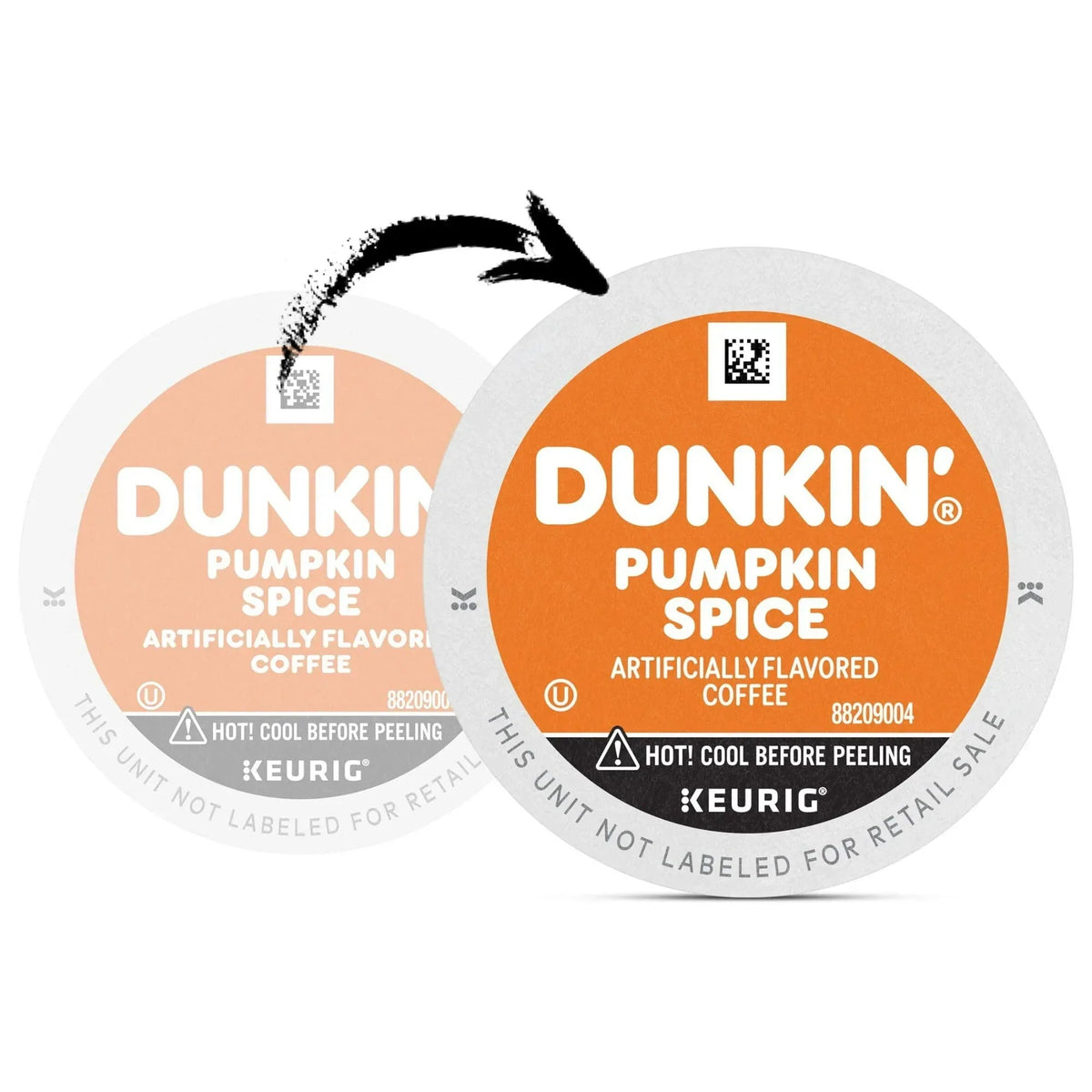 Dunkin’ Pumpkin Spice Artificially Flavored Coffee, Keurig K Cup Pods, 10 Count Box