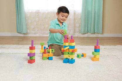 Spark Create Imagine Foam Peg Building Blocks, 100 Pieces, Baby and Toddler Toys