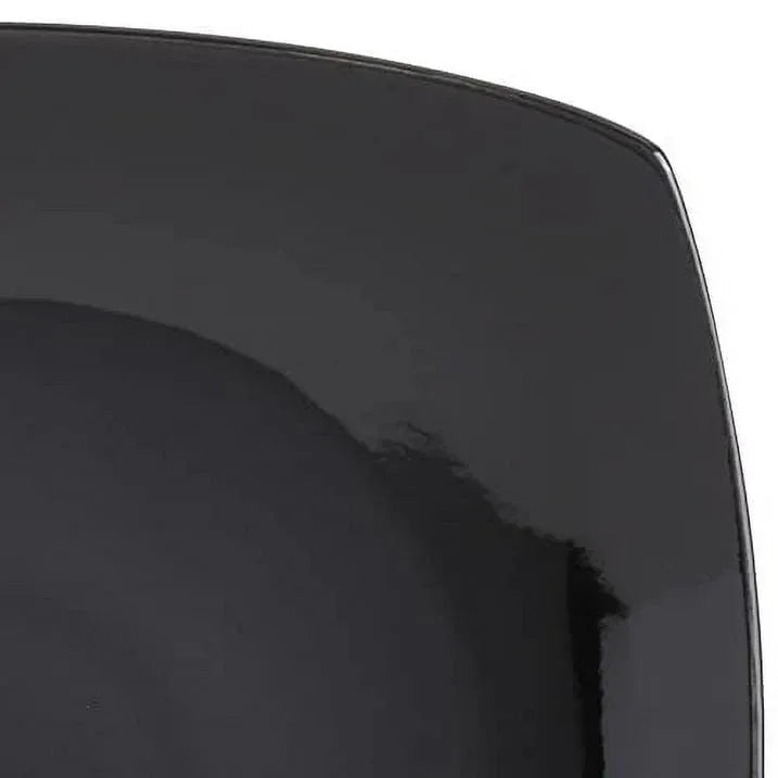 Gibson Soho Lounge Square 16-Piece Dinnerware Set - Black
