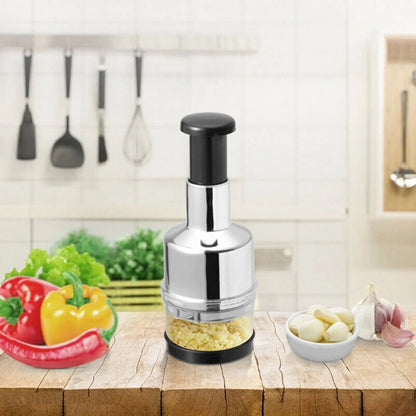 Food Chopper, Easy to Clean Manual Hand Vegetable Chopper Dicer, Onion Chopper for Veggies Garlic Salads